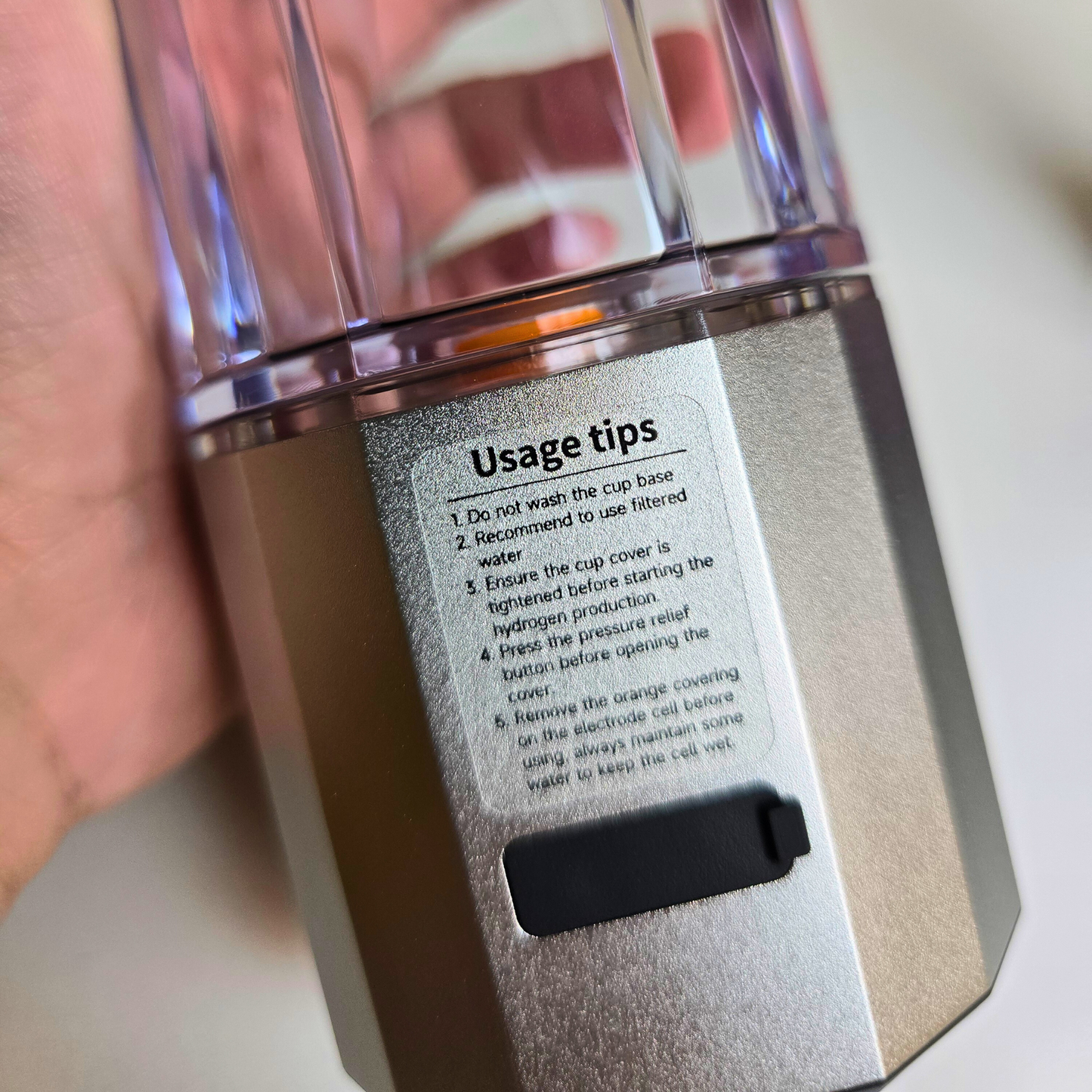 Premium Hydrogen Water Bottle (Grey)
