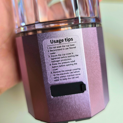 Premium Hydrogen Water Bottle (Pink)